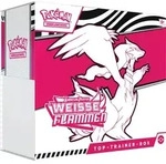 Pok&eacute;mon Karmesin & Purpur Wei&szlig;e Flamme Top Trainer Box Deutsch
