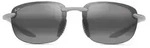 Maui Jim Grey Hookipa Ultra Metallic Matte Silver