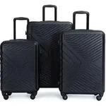 Travelhouse Bali Stabiler Koffer-Set 3tlg. Trolley Koffer Reisekoffer Schwarz...