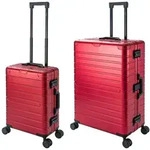 Oslo | 2er Set | Trolleys mit 4 Rollen | Aluminium Hartschale | Handgep&auml;ck +