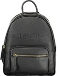 Nachhaltiger schwarzer Damenrucksack mit F&auml;chern und Logo-Druck - Schwarz