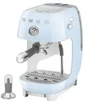 Smeg Espressomaschine ECF03PBEU, Thermoblock, Cold Brew, Dampfd&uuml;se, 1.4L Tank - Blau