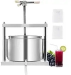 VEVOR Obstweinpresse Entsafter Obstm&uuml;hle (12 L) mit 2 Edelstahlf&auml;sser, manueller