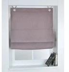 Raffrollo / &Ouml;senrollo verdunkelnd Dimout ohne Bohren braun 45 x 130 cm - Braun