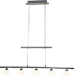 Brilliant Tonja LED Pendelleuchte, 5-fach 26W Warmwei&szlig; Chrom Wei&szlig; G70573/15