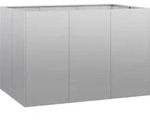 vidaXL Pflanzk&uuml;bel 120x80x80 cm Verzinkter Stahl - Silber