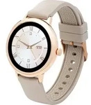 Atlanta Fitness Tracker/ Smartwatch mit Wechselarmband beige/ schwarz - Rosa