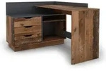 byLIVING Eckschreibtisch Belfast, wahlweise rechts oder links montierbar, 129 x 105