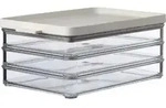 Mepal K&uuml;hlschrankdose Omnia Aufschnittdose 3-lagig - Nordic White / Wei&szlig; - Wei&szlig;