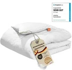 warme Daunendecke, 155 x 220 cm, 90% Daunen / 10% Federn, Steppbett, sleepling -