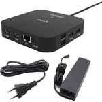 i-tec USB-C Dual HDMI Docking Station with Power Delivery 100 W + Universal Charger