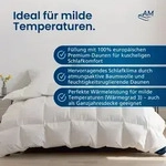 DormiGood | Premium Daunendecke | 140x220 cm | &Uuml;bergangsdecke | 100% Daunen...