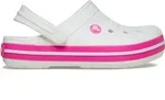 Crocs Crocband Clog Kinder Komfort Clogs White/Pink Crush 207005-6WU CrosliteTM