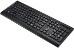 Renkforce RF-5799534 Kabellos Tastatur Deutsch, QWERTZ Schwarz - Schwarz
