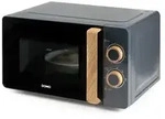 Domo DO3320, Arbeitsplatte, Solo-Mikrowelle, 20 l, 700 W, Drehregler, Schwarz, Holz -