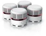 Brandson 4x Rauchmelder, 10-Jahres Batterie, Lautst&auml;rke 85 db, LED, Pr&uuml;ftaste,