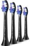 Philips Sensitive HX6054/88 4er-Pack B&uuml;rstenk&ouml;pfe, 4 St&uuml;ck(e), Schwarz, 3 Monat(
