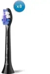 Philips Sensitive HX6058/88 B&uuml;rstenk&ouml;pfe (8er-Pack), 8 St&uuml;ck(e), Schwarz, 3 Monat(