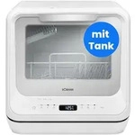 Bomann&reg; Tischgeschirrsp&uuml;ler mit Tank | mit und ohne Wasseranschluss nutzbar | Mini