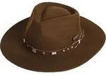 Scippis Westernhut Cowboyhut Wollhut Country Outdoor &raquo;Emerald&laquo; Brown Braun -...