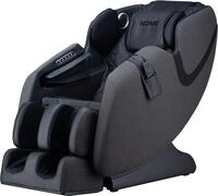 HOME DELUXE Massagesessel MARINO mit Premium Webstoffpolsterung Anthrazit - 135,4 x