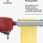 Klarstein Chiara K&uuml;chenmaschine Nudelaufsatz &ndash; 3-in-1 Pasta-Zubeh&ouml;r,...