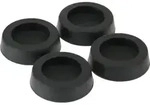 InLine Gummi-F&uuml;&szlig;e, f&uuml;r PC Geh&auml;use, 4er Pack, schwarz, Gummi, Schwarz