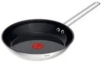Tefal Nordica H8710455, Rund, Allzweckpfanne, Schwarz, Edelstahl, Keramik, Edelstahl,
