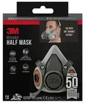 3M Halbmaske 6200, Wiederverwendbar, Mittelgro&szlig;, f&uuml;r Spr&uuml;hlackier- und