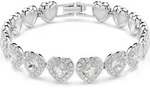 Swarovski Uni Ariana Grande x Swarovski Tennis Armband Mixed Cuts Heart Wei&szlig;
