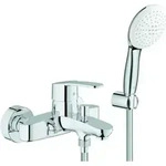 GROHE EH-Wannenbatterie Eurostyle C 252752 mit Wandhalterset chrom - Silber