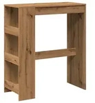 vidaXL Bartisch mit Regal Artisan-Eiche 90x40x103,5 cm Holzwerkstoff - Braun