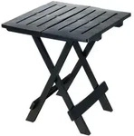 Klappbarer Gartentisch, schwarz, 44x44x50 cm