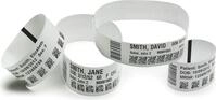 Zebra Z-Band UltraSoft Wristband, Wei&szlig;, Synthetisch, W&auml;rme&uuml;bertragung, Zebra, 25 x