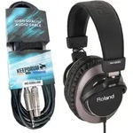 Roland RH-300 Studio-Kopfh&ouml;rer mit Kabel - Schwarz
