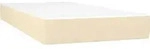 vidaXL Taschenfederkernmatratze Mittel Creme 80x200x20 cm Stoff - Beige/Wei&szlig;