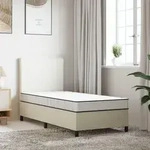 vidaXL Matratze Schaumstoff Mittelweich 90x190 cm - Wei&szlig;