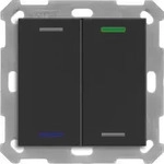MDT BE-TAL55T206.01 KNX Taster Light 55 2f RGBW Temperatursensor sw matt Neutral