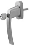 OLYMPIA FGS 100 Abschlie&szlig;barer Fenstergriff mit 2 Schl&uuml;sseln, Silber