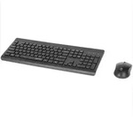 Manhattan 180771, Kabellos, RF Wireless, Membran Key Switch, QWERTY, Schwarz, Maus