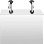 vidaXL Saucen-Spender Edelstahl 2 x 3,5 L - Silber