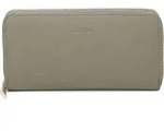 L.CREDI Geldb&ouml;rse Polly Zip Around Wallet Khaki - Gr&uuml;n