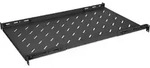 INTELLINET 19"Fachboden variable Schienen 750mm tief schwarz