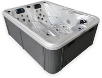TroniTechnik&reg; BOTTARO, 210x160 cm Outdoorwhirlpool mit Heizung, Farblicht,