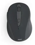 Hama Funkmaus WM-400, optisch, 6 Tasten, Funk, schwarz - Schwarz