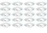 Paulmann LED Einbauleuchte 20er-Set schwenkbar - Wei&szlig;