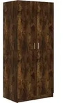 vidaXL Kleiderschrank R&auml;uchereiche 80x52x180 cm Holzwerkstoff - Braun