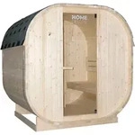 HOME DELUXE - Outdoor Sauna CUBE L - Ma&szlig;e: ca. 194 cm x 185 cm x 180 cm, Holz: