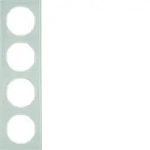 Berker 10142209, Wei&szlig;, Glas, Schraubenlos, Berker, R.3, IP20 - Wei&szlig;