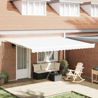 vidaXL Markisenersatzstoff Wei&szlig; 430 x 295 cm Polyester